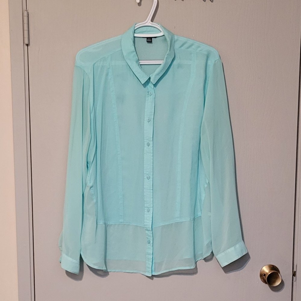 Pale Green Blouse